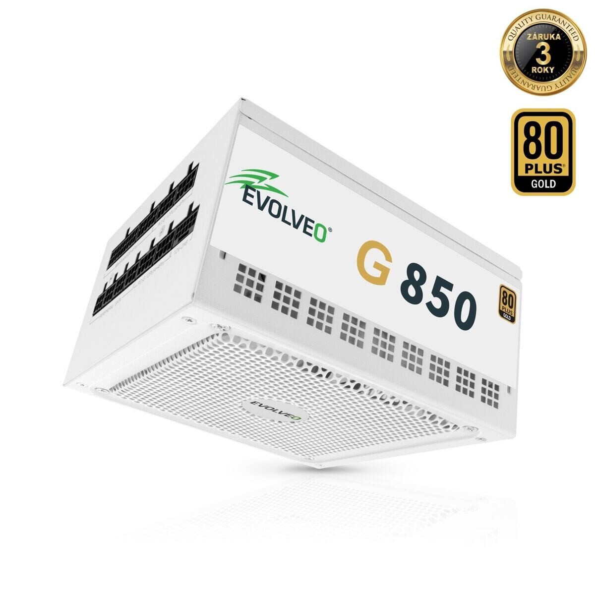 EVOLVEO G850, 850W/ ATX 3.1/ 80+ GOLD/ Modular G850-WH