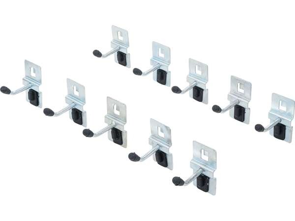 BGS Technic BGS 80196 Jednoháčky 40 mm pro systém nástěnných skříně (Sada