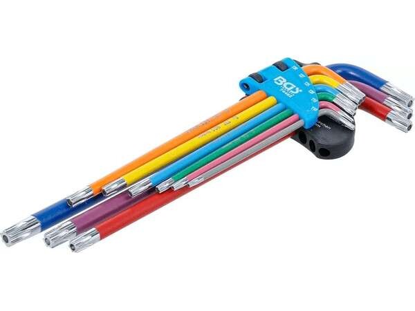 BGS Technic BGS 74462 Zástrčné klíče T-profil (pro TORX) T10 ÷ T50 Vícebarevné, extra dlou