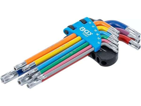 BGS Technic BGS 74461 Zástrčné klíče T-profil (pro TORX) T10 ÷ T50 BGS1074461 Vícebarevné