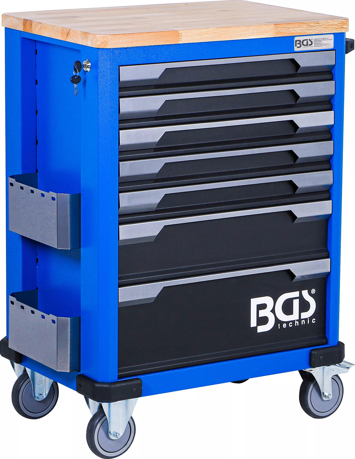 BGS technic Dílenský vozík - pojízdný, 7 zásuvek, prázdný BGS 4238 (BGS104107)