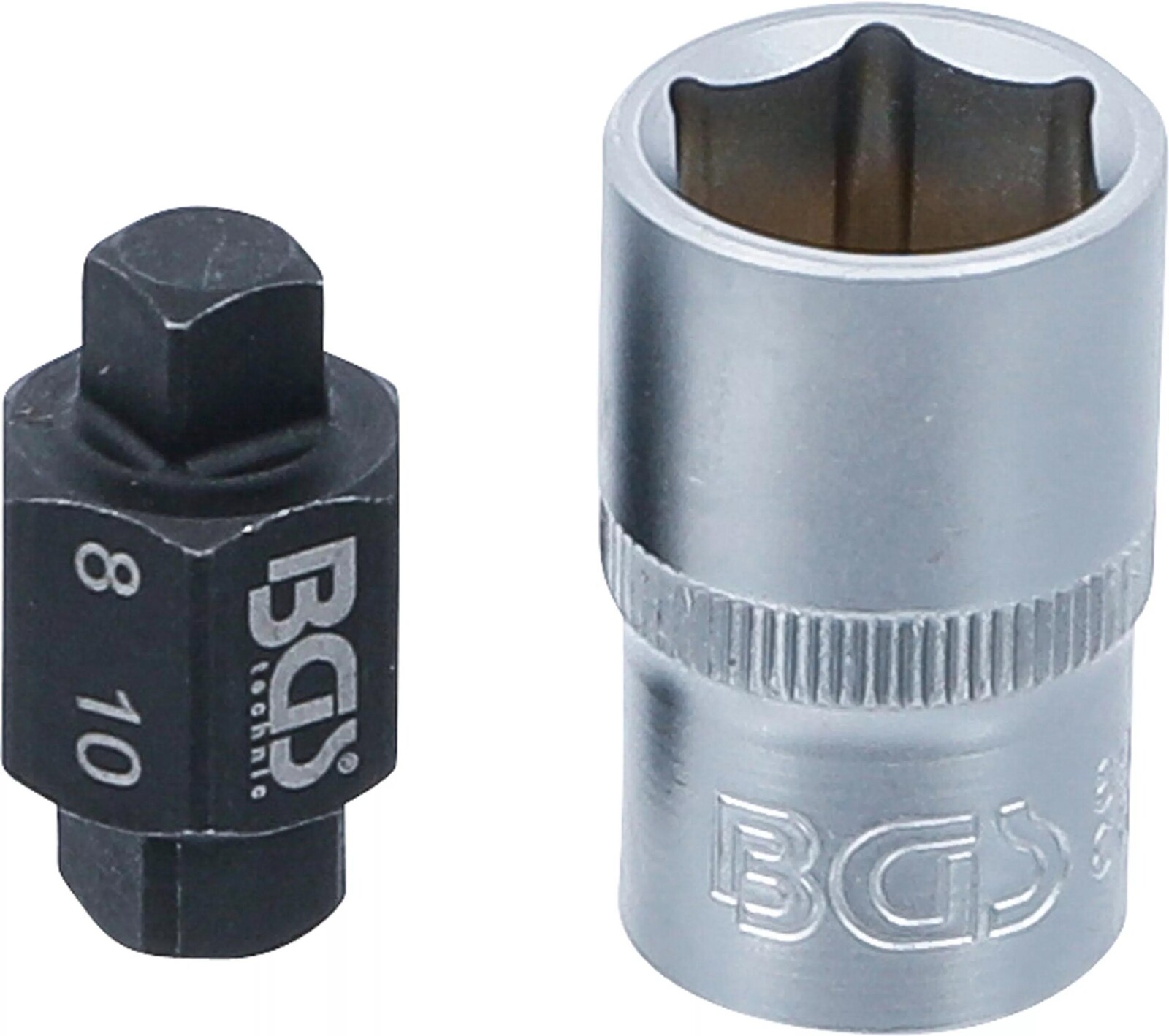 BGS technic Hlavice pro olejové výpusti čtyřhran 8 mm + 10 mm (BGS108991)