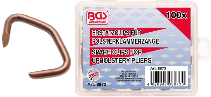 BGS technic spony na potahy, 100 dílů (BGS108873)