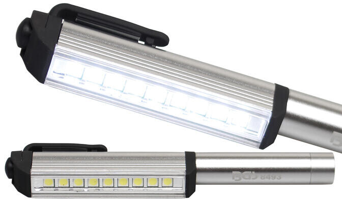 BGS technic Hliníková LED lampa, design tužka, s 9 LED (BGS108493)