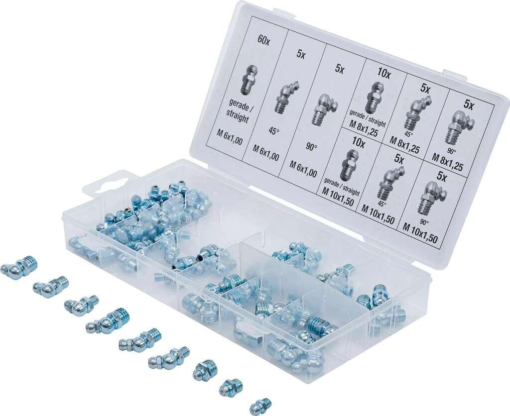 BGS technic VÝPRODEJ Maznice - metrické mazací hlavice BGS108065 (Sada 110 dílů v PVC kazetě) (BGS1080