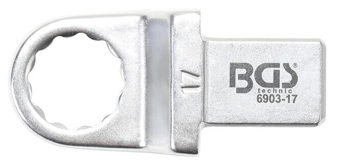 BGS technic Nástrčný očkový klíč | 17 mm | upnutí 14 x 18 mm (BGS106903-17)