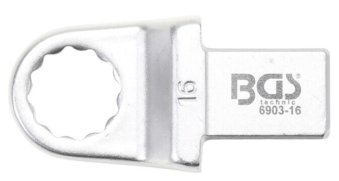 BGS technic Nástrčný očkový klíč | 16 mm | upnutí 14 x 18 mm (BGS106903-16)