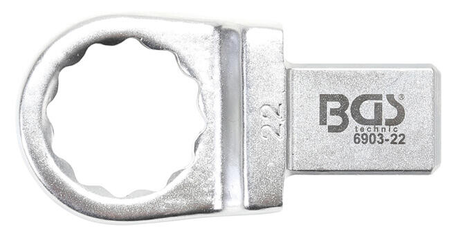 BGS technic Nástrčný očkový klíč | 22 mm | upnutí 14 x 18 mm (BGS106903-22)
