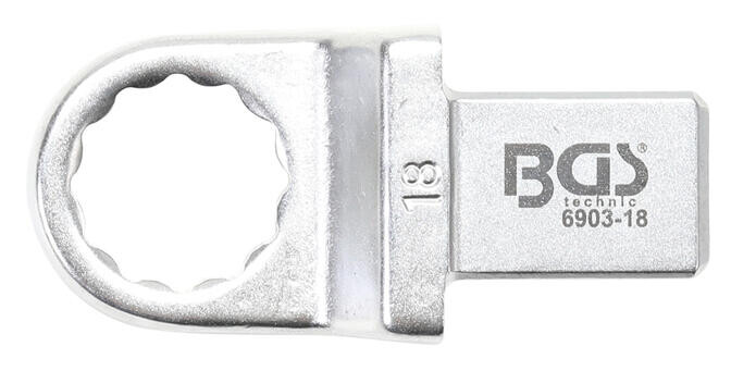 BGS technic Nástrčný očkový klíč | 18 mm | upnutí 14 x 18 mm (BGS106903-18)