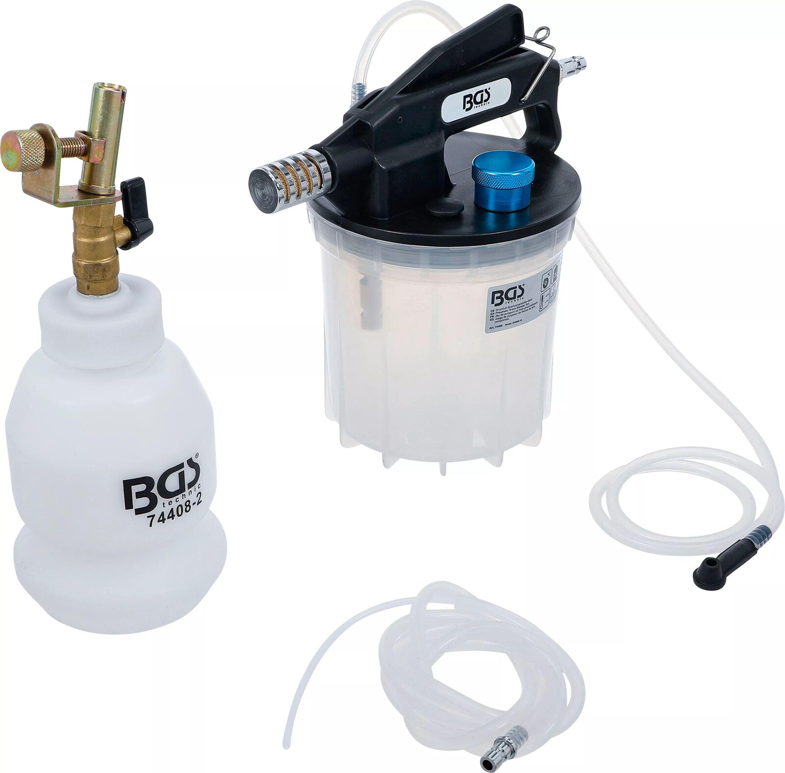 BGS technic Pneumatický odvzdušňovač brzd BGS1074408 (Sada 2 díly) (BGS1074408)