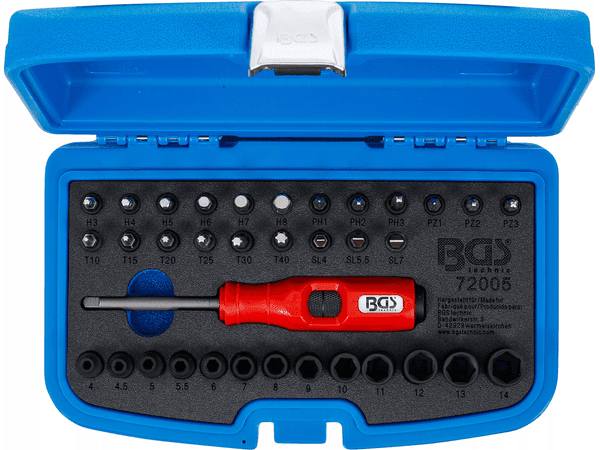 BGS technic Sada rázových šroubováků 6,3 mm (1/4