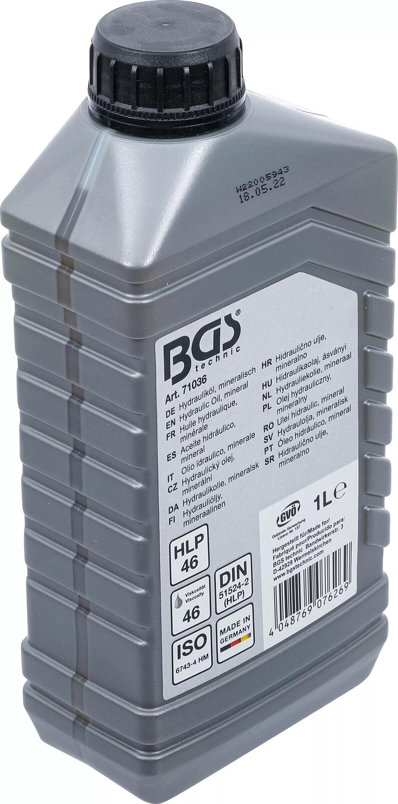 BGS technic Hydraulický olej 1 litr, minerální BGS1071036 (BGS1071036)