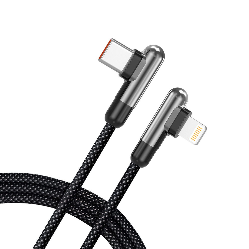 Datový a nabíjecí kabel Lito (LD13CL) USB-C - Lightning 1m 30W černý