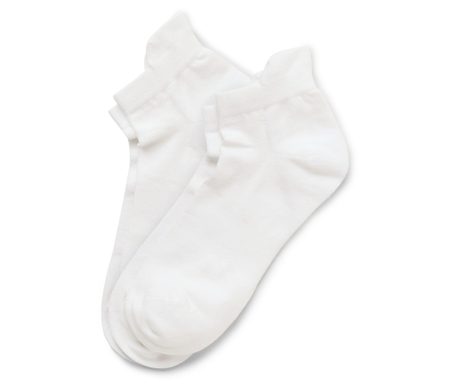 Tchibo - Krátké sportovní ponožky - unisex - vel. 43-46 - barva: bílá