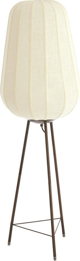 Bílá stojací lampa s textilním stínidlem (výška 133 cm) Bibury – Light & Living