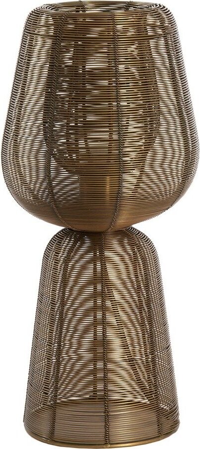 Kovová stolní lampa v bronzové barvě (výška 42 cm) Aboso – Light & Living