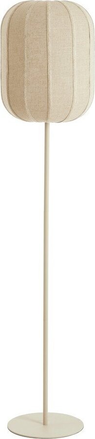 Krémová stojací lampa s textilním stínidlem (výška 165 cm) Solune – Light & Living