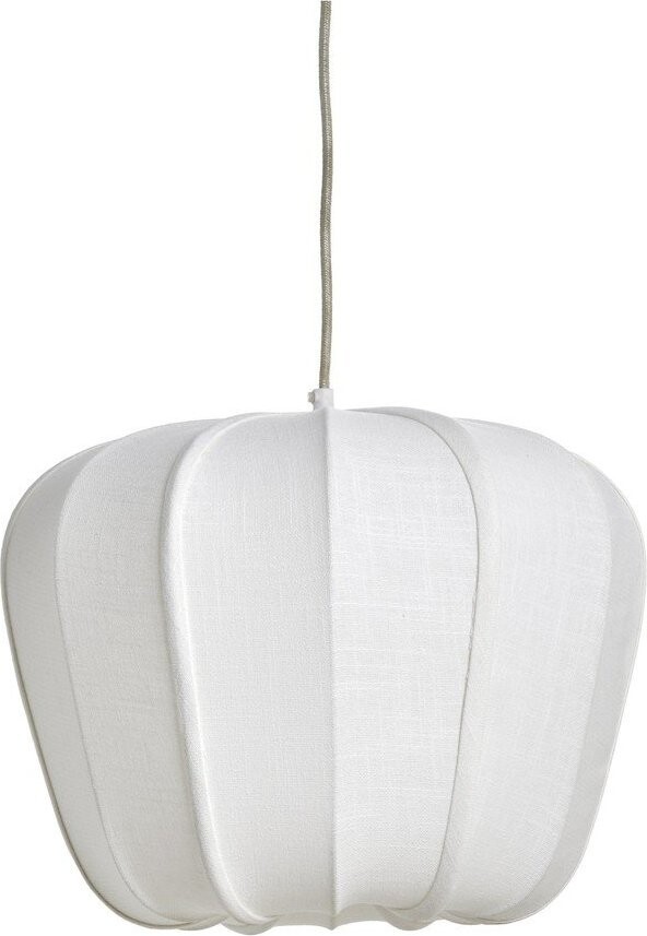 Krémové závěsné svítidlo s textilním stínidlem Zubedo – Light & Living