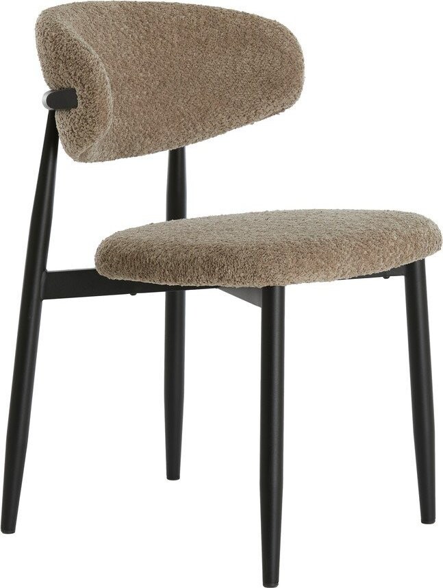 Taupe čalouněná jídelní židle Eniola – Light & Living