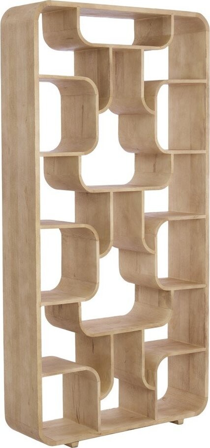 Regál z mangového dřeva ve světle přírodní barvě 100x200x30 cm Labare – Light & Living