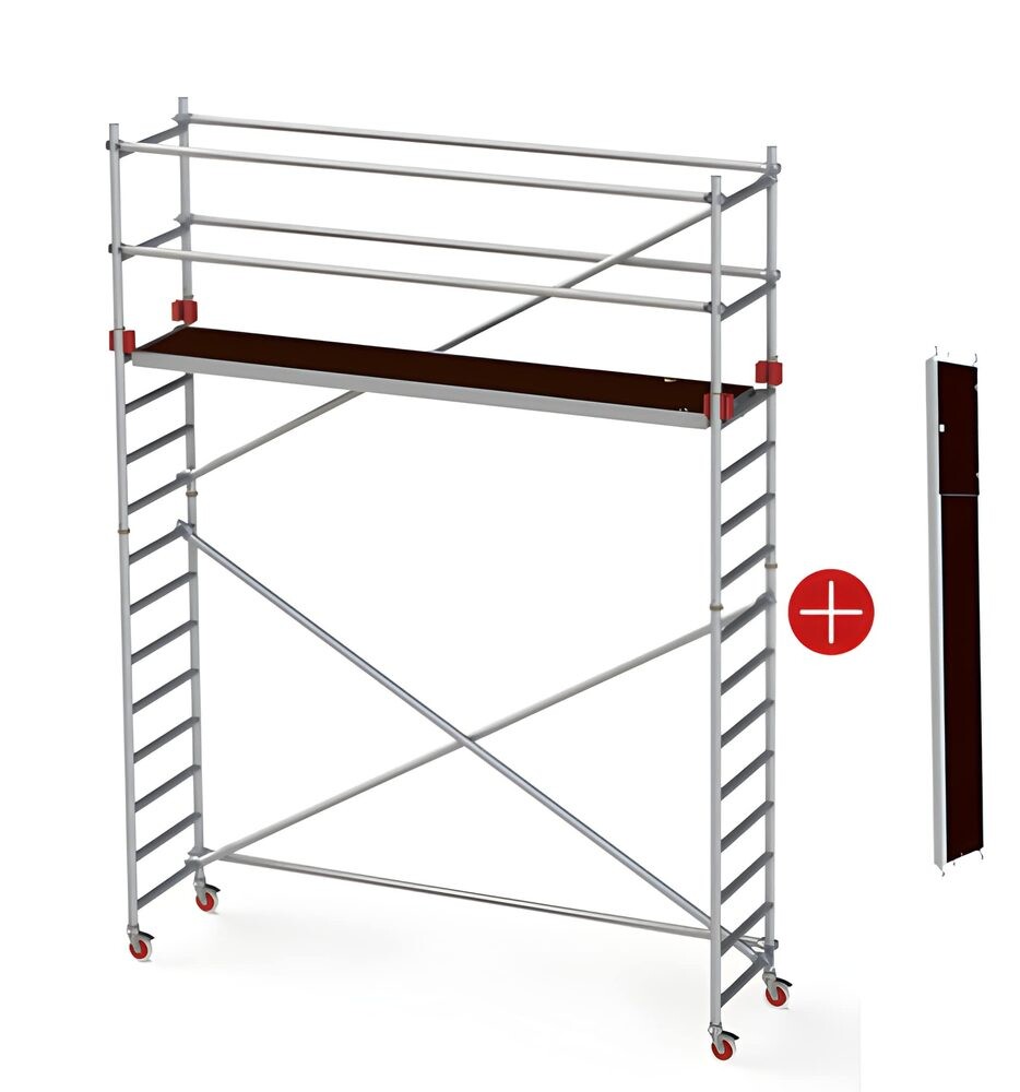 Všestranné lešení JUMBO Pro Single Towers 178x74 cm 7978-M
