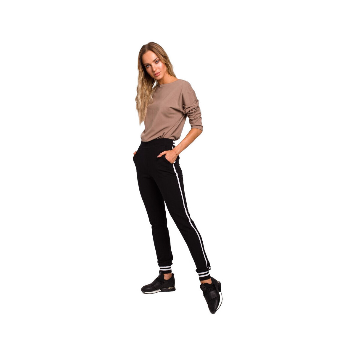 Made Of Emotion  Dámské kalhoty joggers Dolker M460 černá  Černá