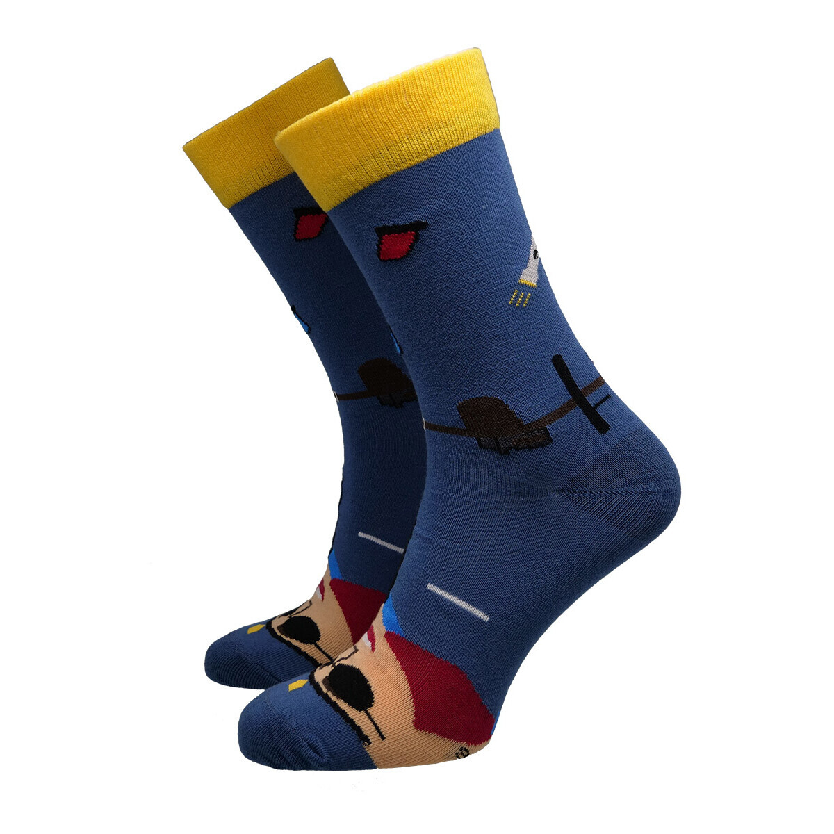Hesty Socks  Veselé ponožky cope tmavě modrá  Tmavě modrá