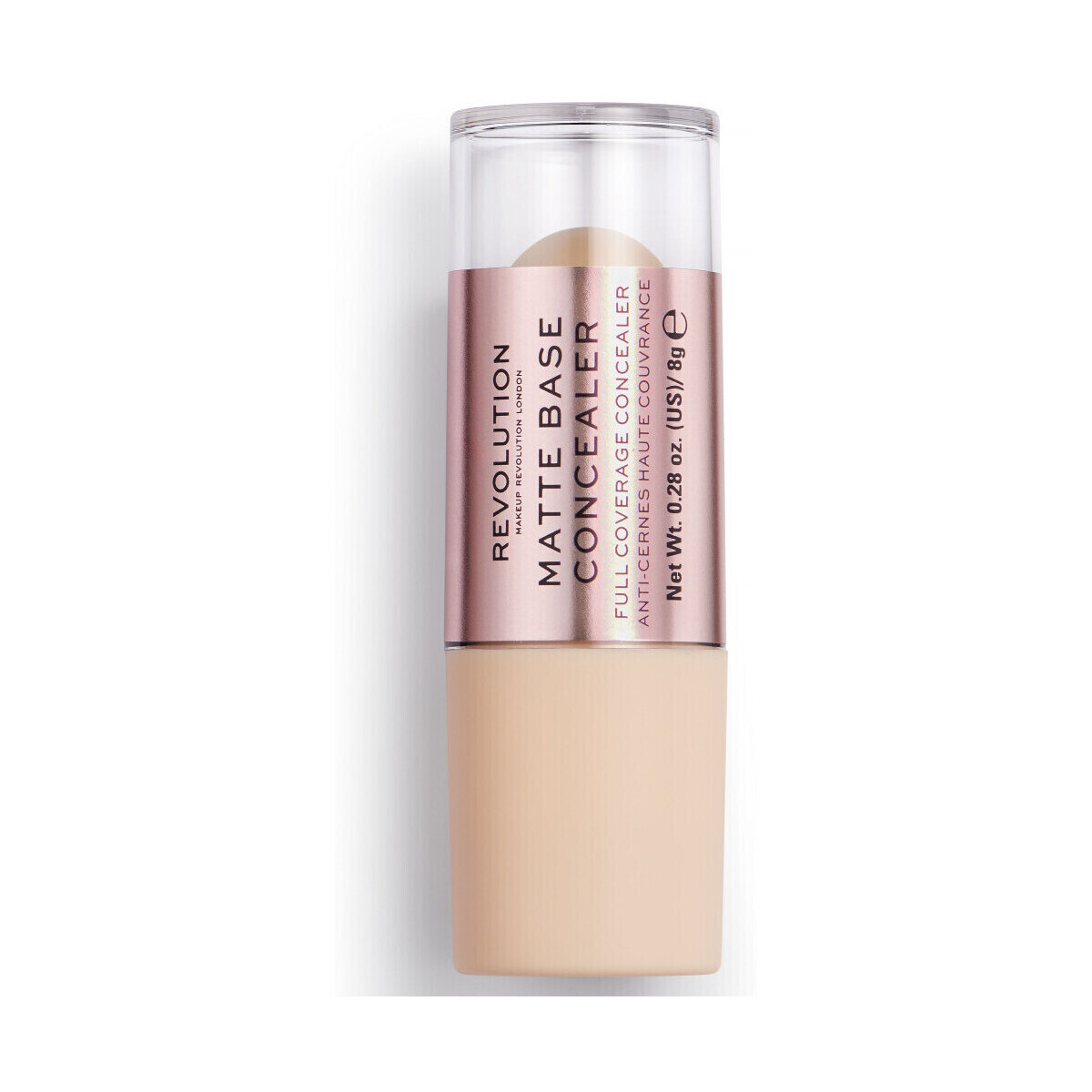 Makeup Revolution  Matte Base Concealer - C8  Hnědá