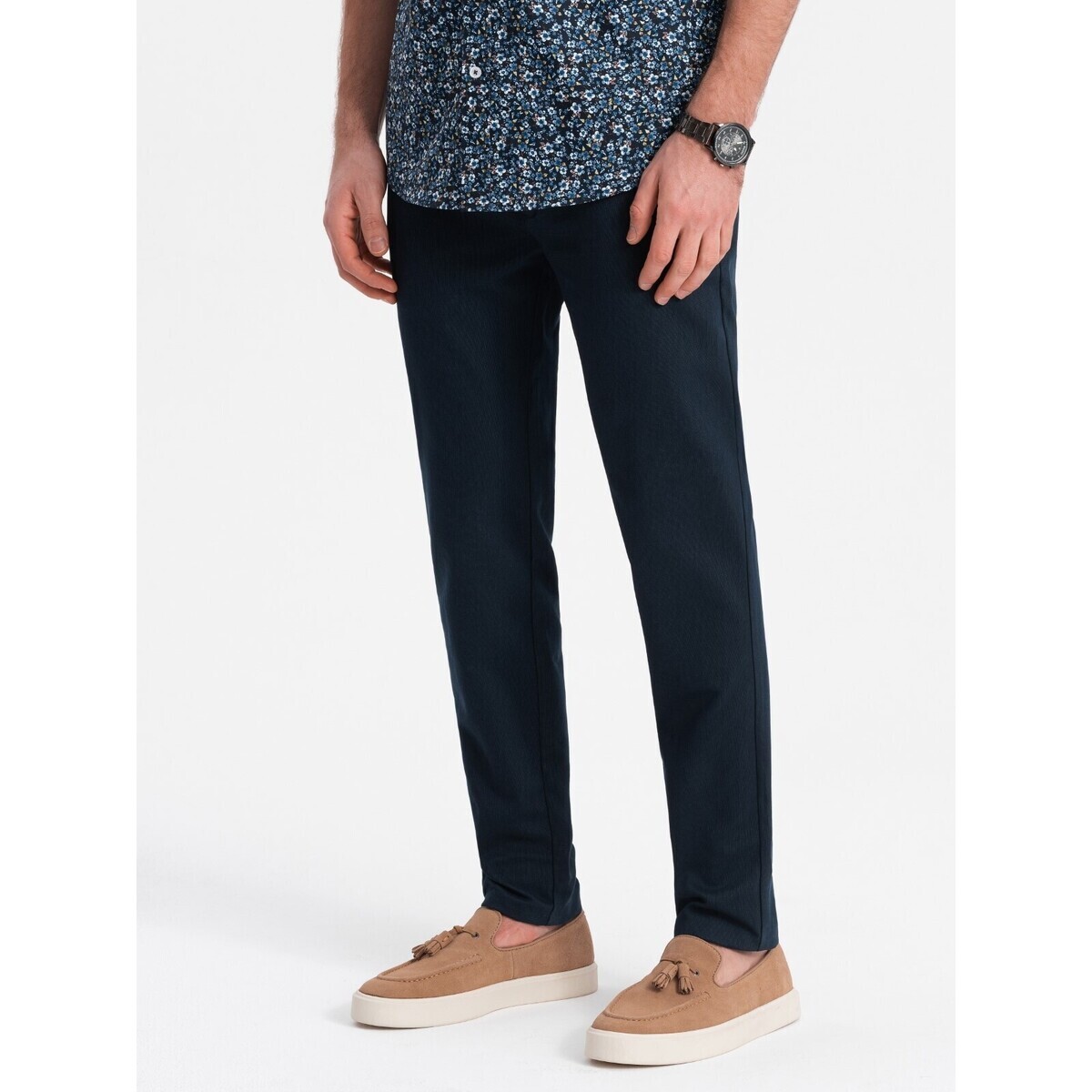 Ombre  Pánské chinos Pagwyn navy  Tmavě modrá