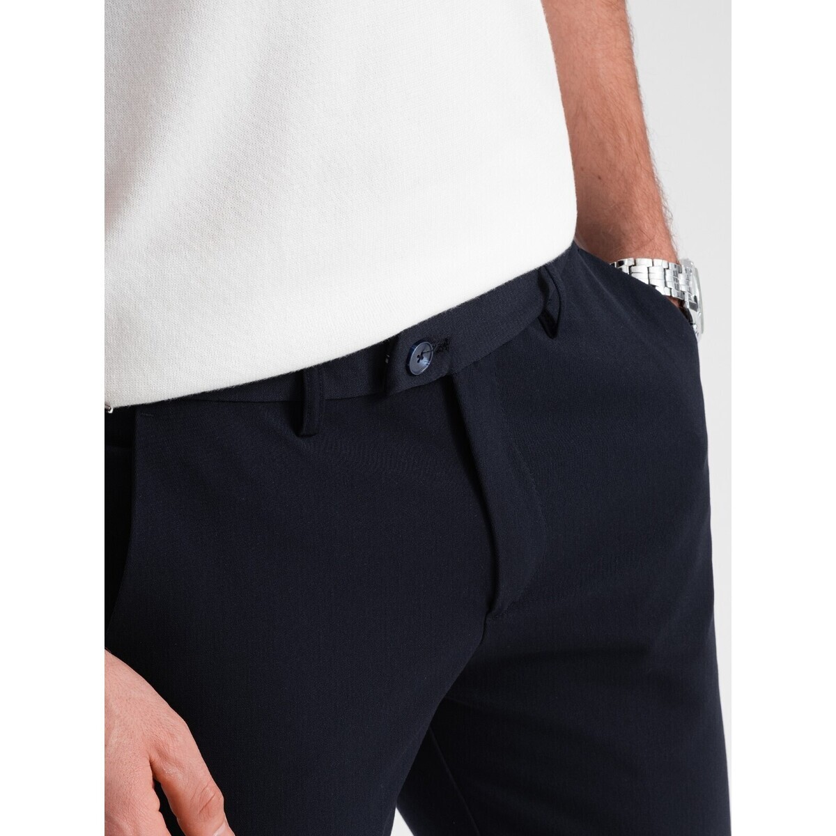 Ombre  Pánské chinos Venthyra navy  Tmavě modrá