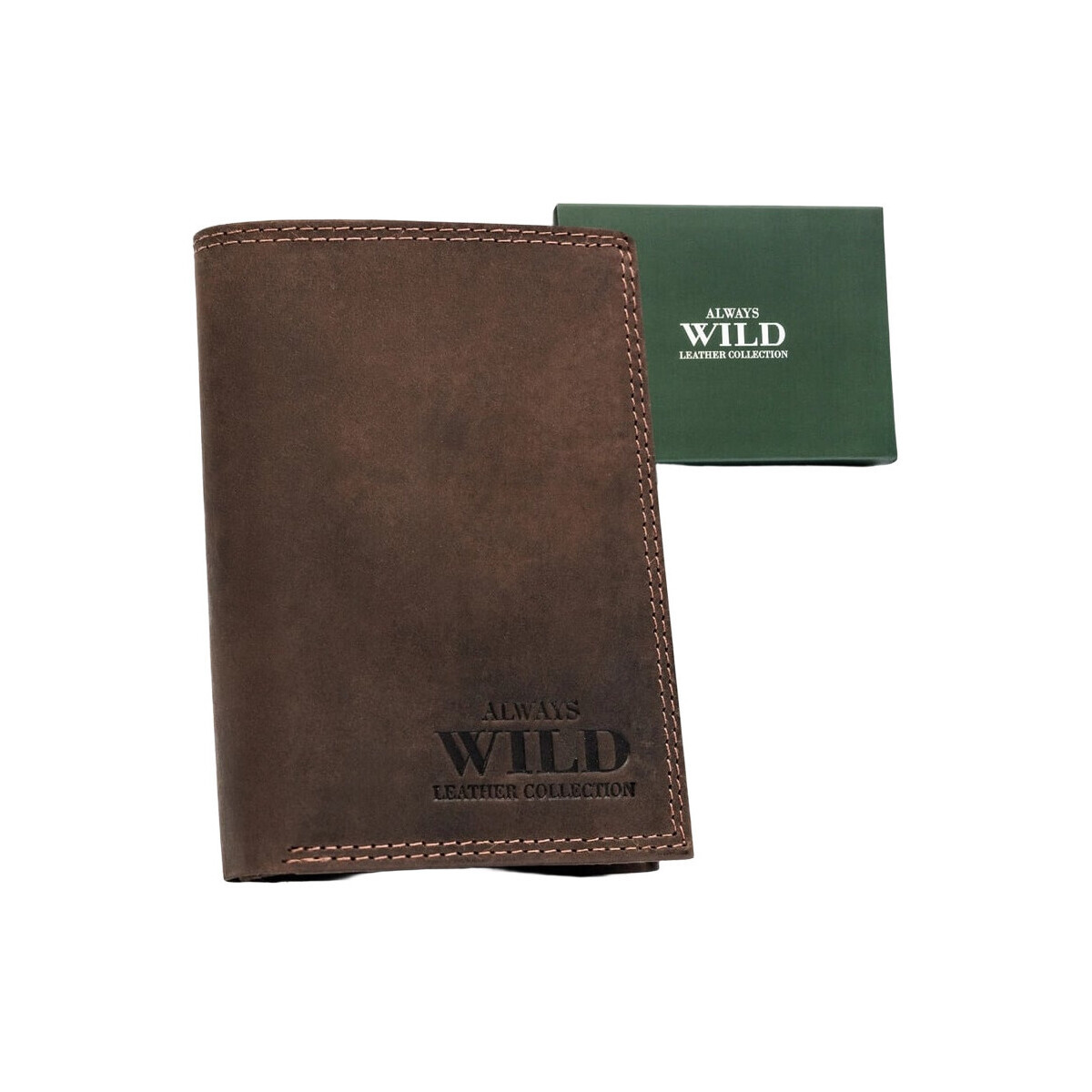 Always Wild  Pánská kožená peněženka Bloodwound hnědá  Hnědá