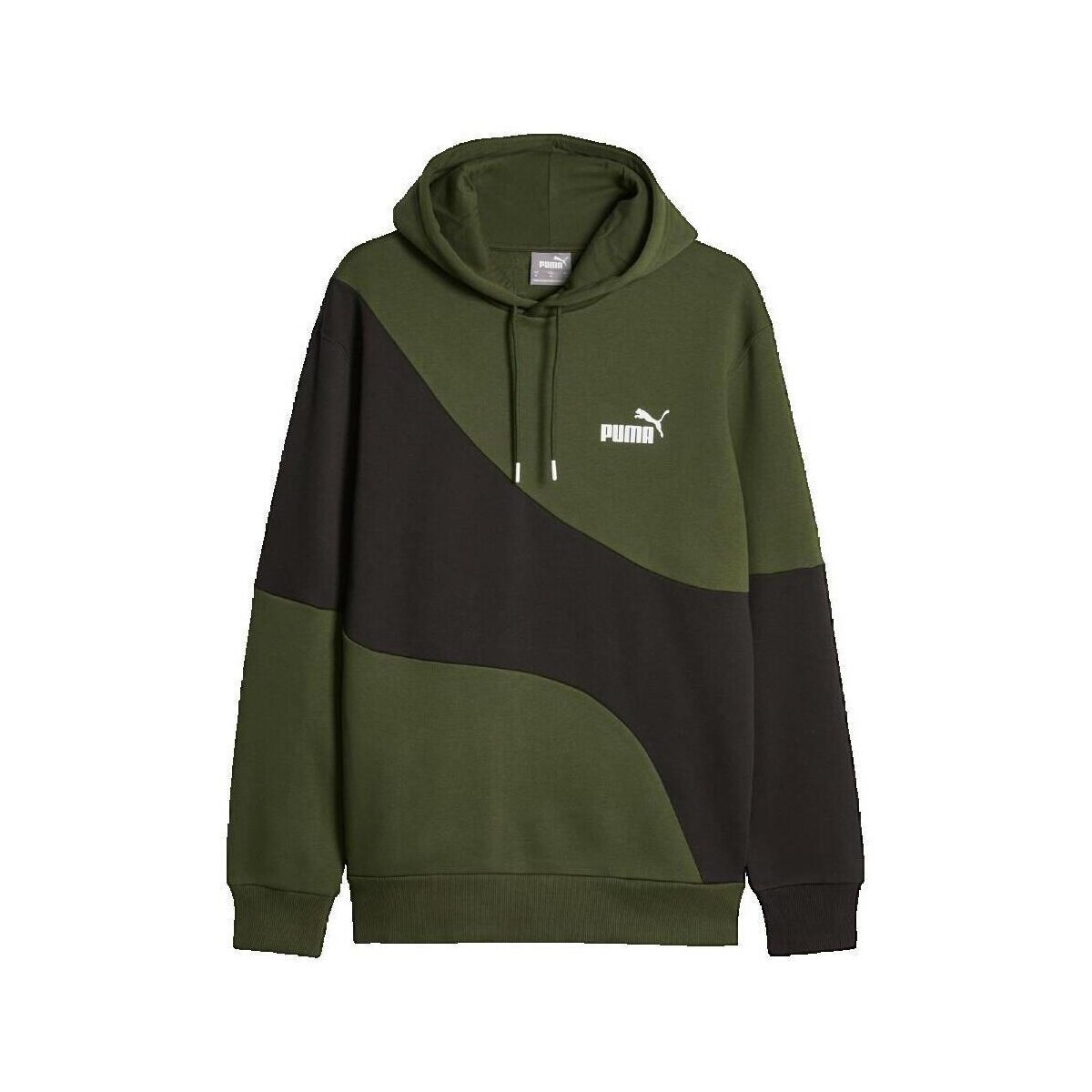 Puma  Sweat à capuche  Power Cat vert  Zelená