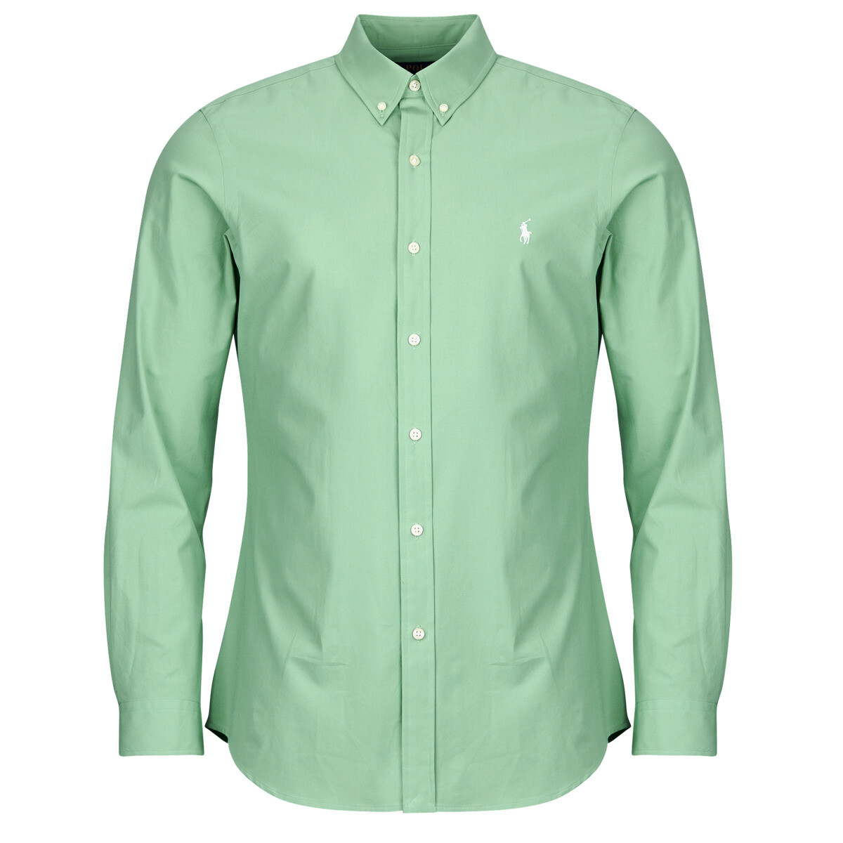 Polo Ralph Lauren  CHEMISE AJUSTEE SLIM FIT EN POPELINE UNIE  Zelená