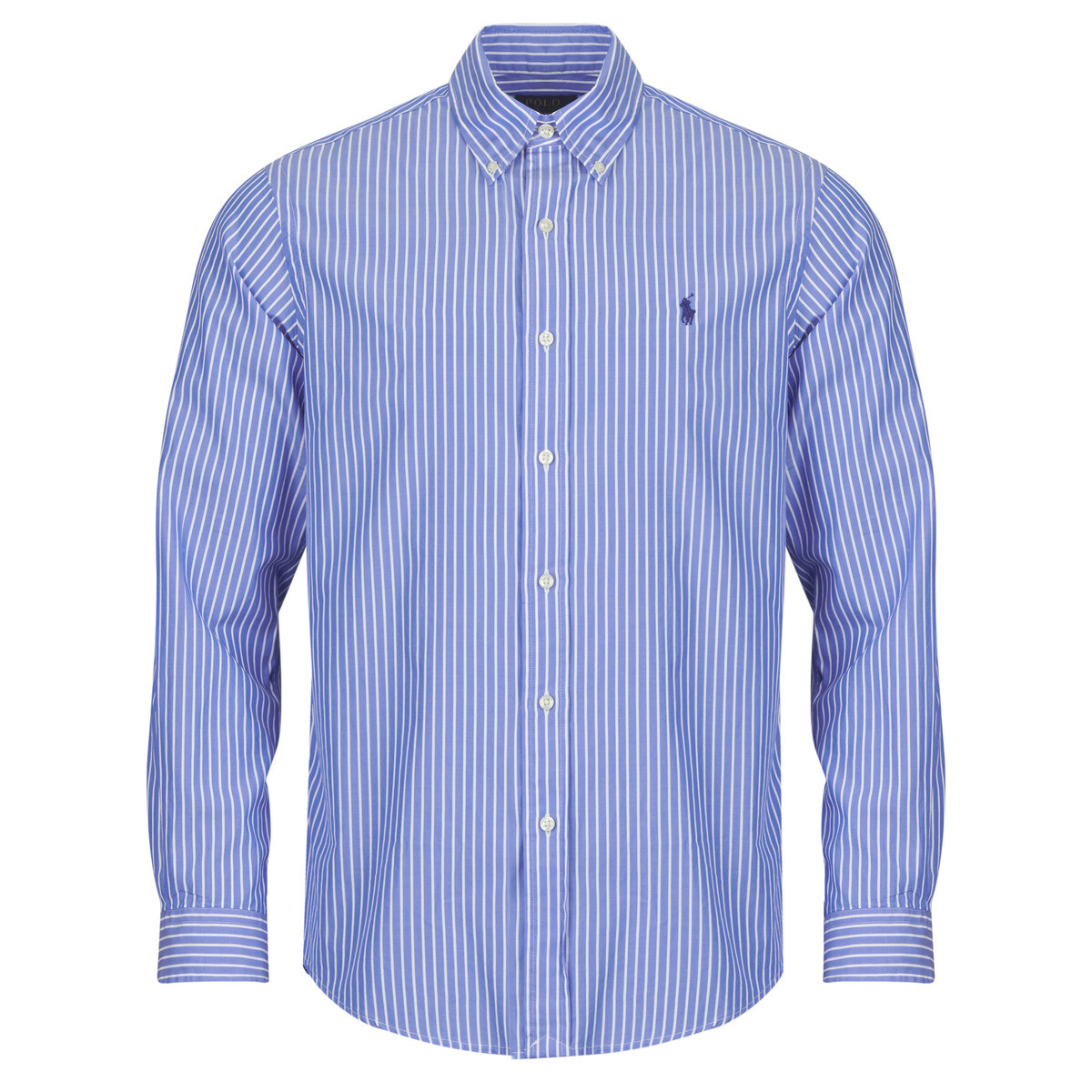Polo Ralph Lauren  CHEMISE AJUSTEE CUSTOM FIT EN POPELINE RAYEE  Modrá
