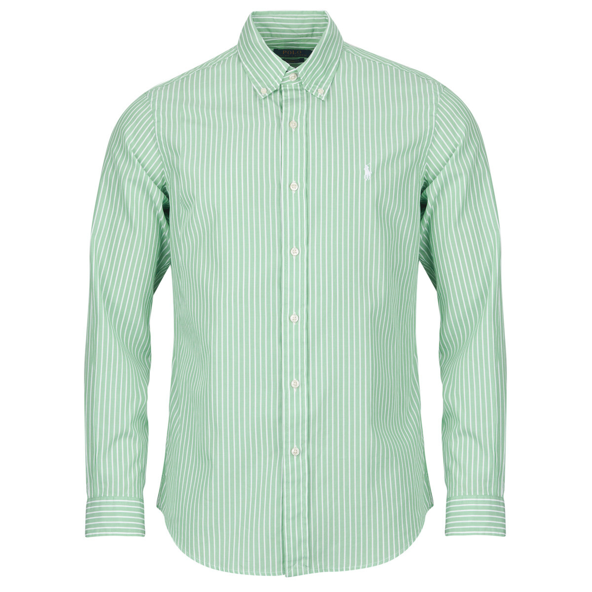 Polo Ralph Lauren  CHEMISE AJUSTEE CUSTOM FIT EN POPELINE RAYEE  Khaki