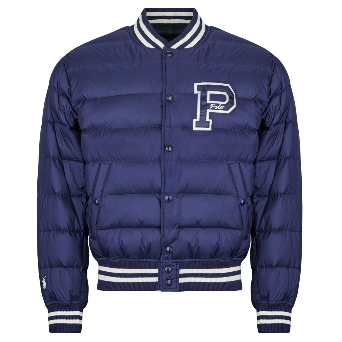 Polo Ralph Lauren  BOMBER MATELASSE EN PLUME  Tmavě modrá