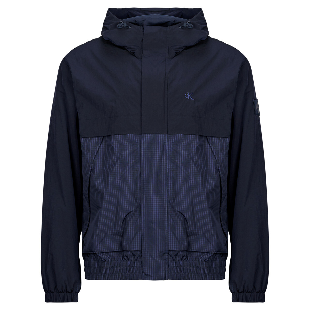 Calvin Klein Jeans  LS LTWT NYLON MIXED MEDIAWINDBR  Tmavě modrá
