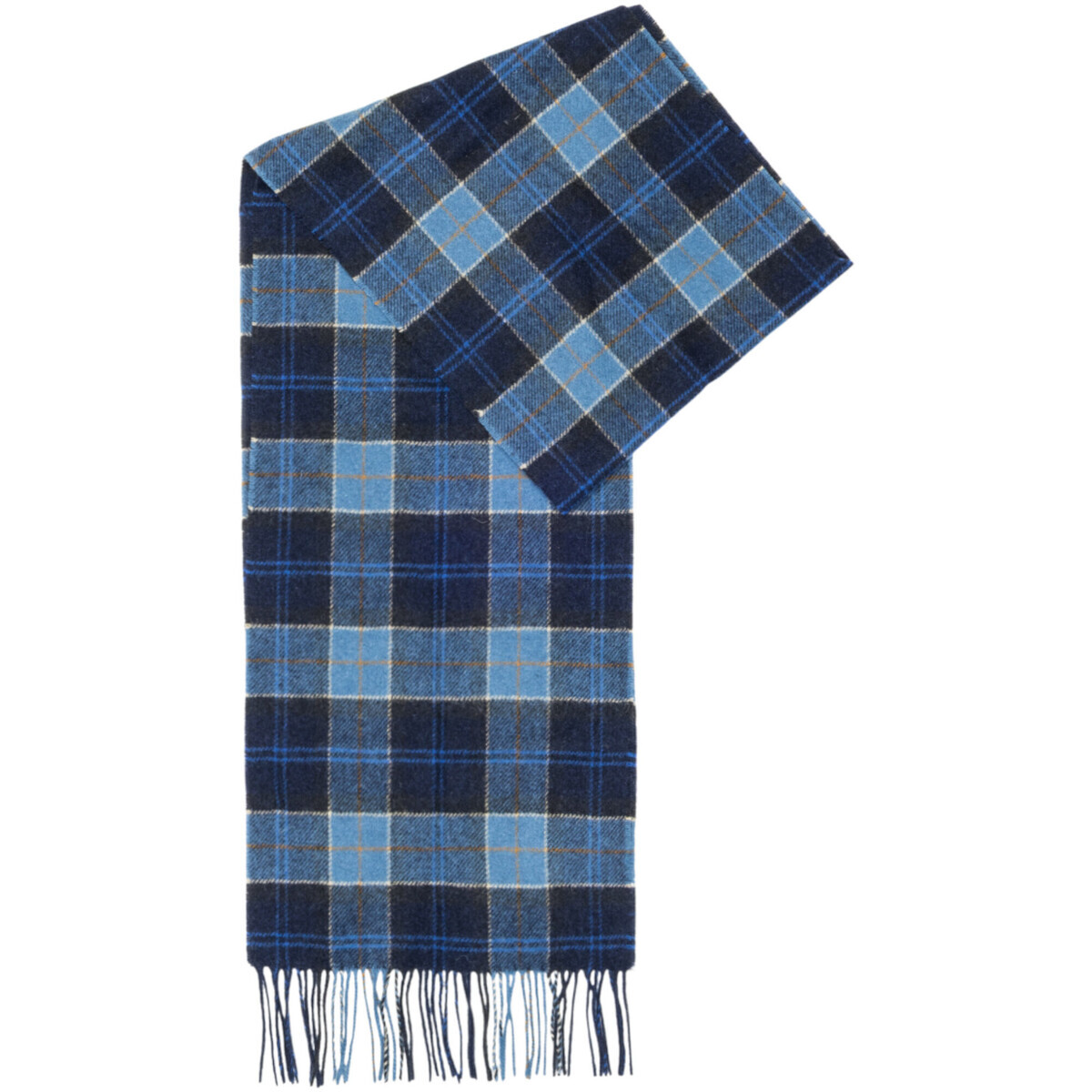 Barbour  TARTAN LAMBSWOOL SCARF USC0001  Modrá
