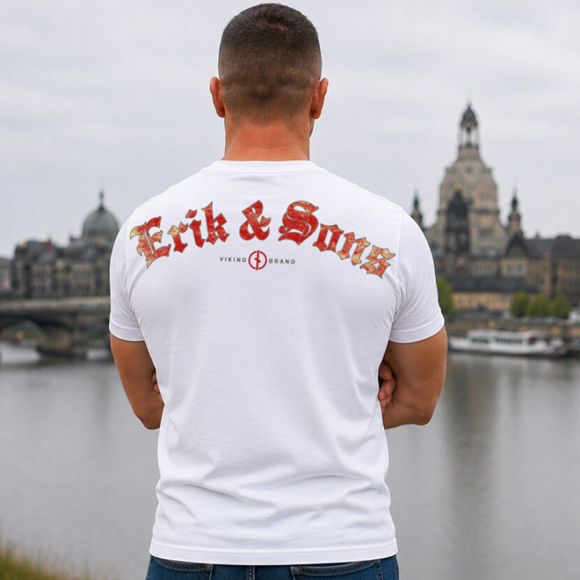 Triko Erik and Sons Fraktur - bílé, XXL