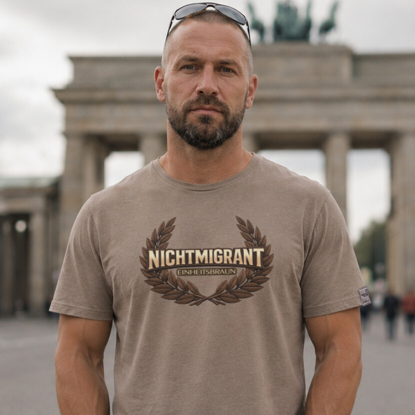 Triko Erik and Sons Nichtmigrant - béžové, XXL