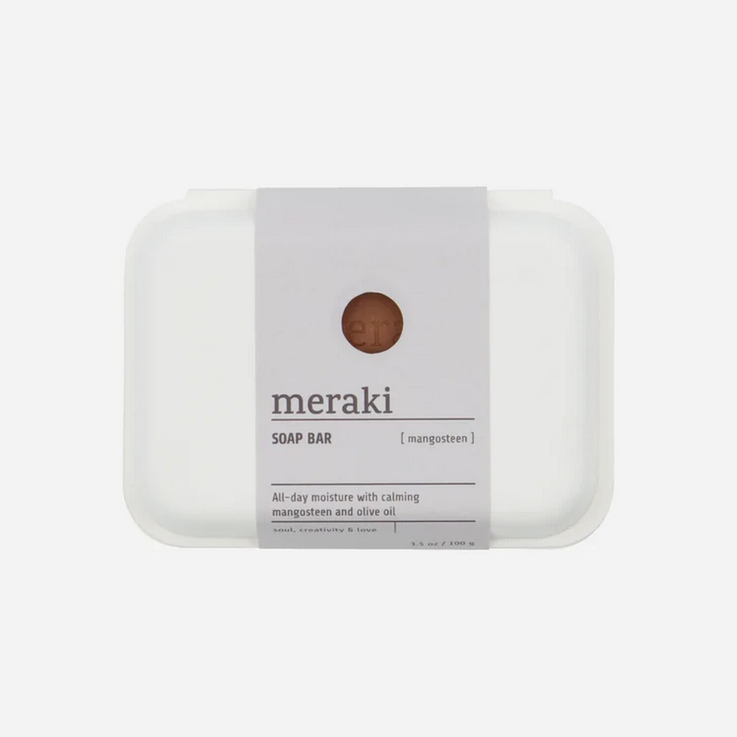 Mýdlo s mangostanem a olivovým olejem 100 g Meraki SOAP BAR - červené