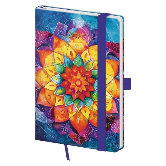 Helma 365 Kapesní diář A6 Vario - Mandala s gumičkou - DVR436-17-27