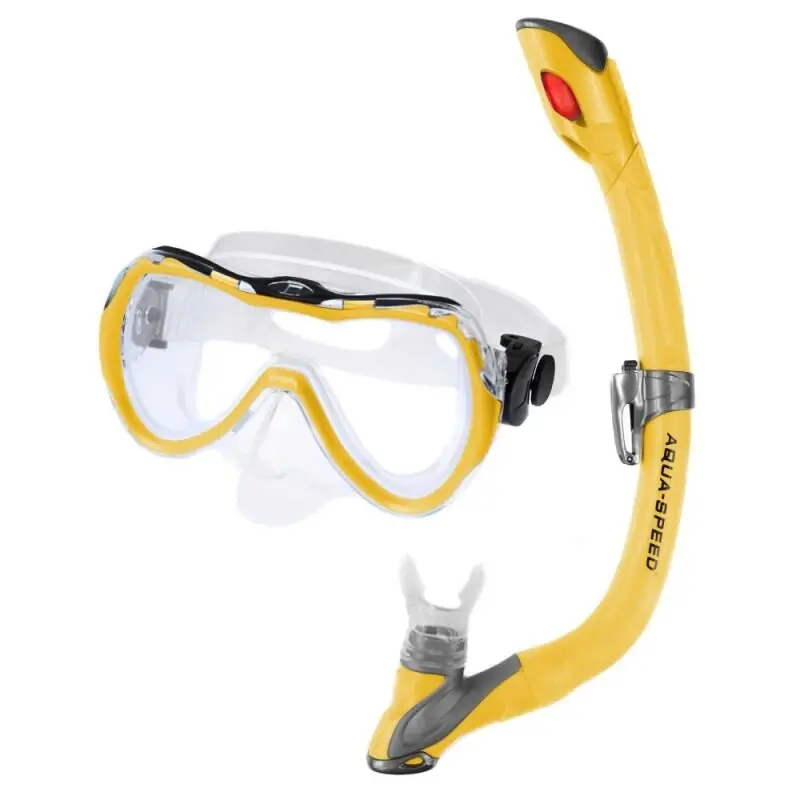 Aqua-Speed Enzo+Evo dětský potápěčský set žlutá