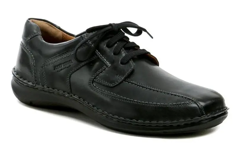 Josef Seibel 44908-859 černé pánské nadměrné polobotky