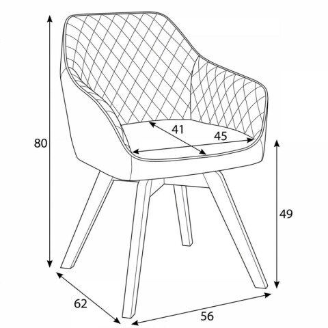 Jídelní židle, černá, látka vintage, DCH-435 BK3 DCH-435 BK3 Autronic