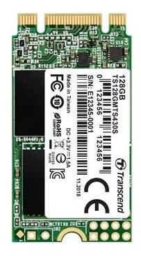 Transcend MTS430S SSD 128 GB