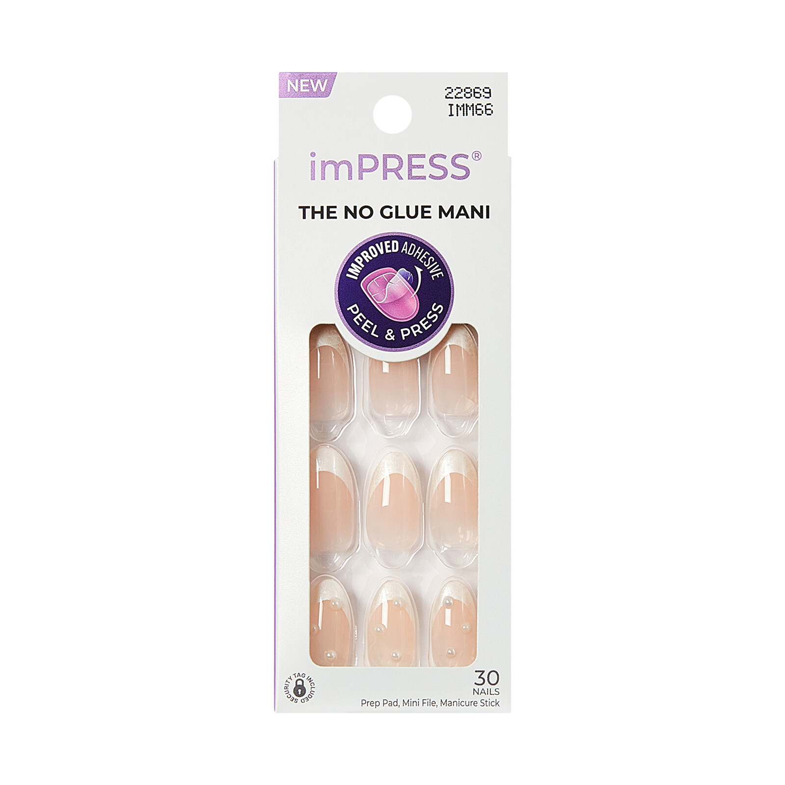 KISS Samolepicí nehty imPRESS Nails - Chills 30 ks