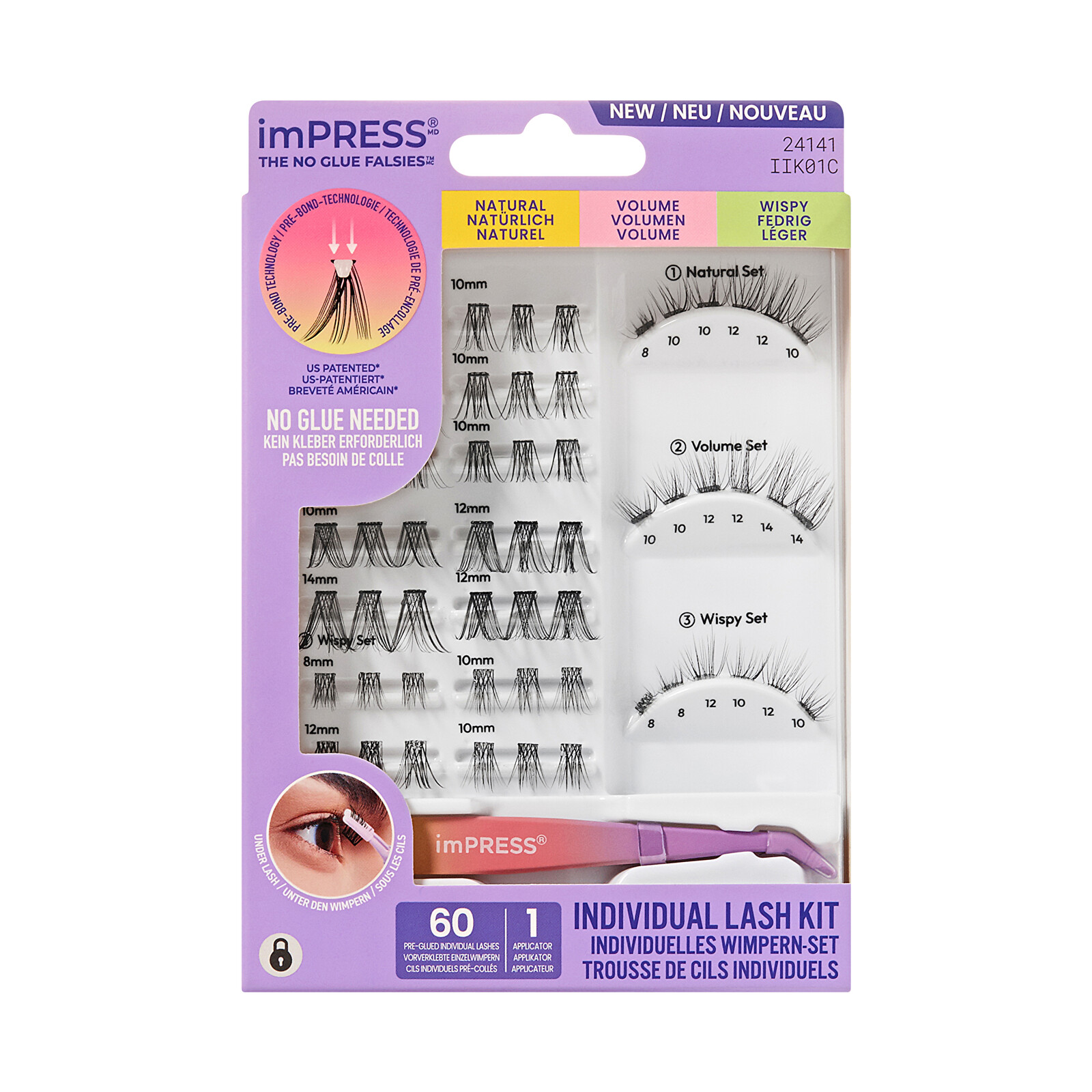 KISS Trsové řasy imPRESS Individual Lash Kit 01