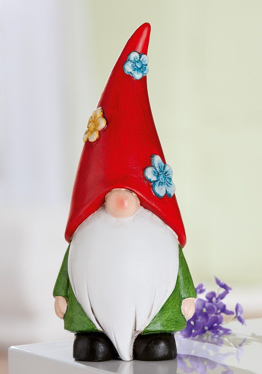 Gilde Trpasličí figurka s květinovým motivem
