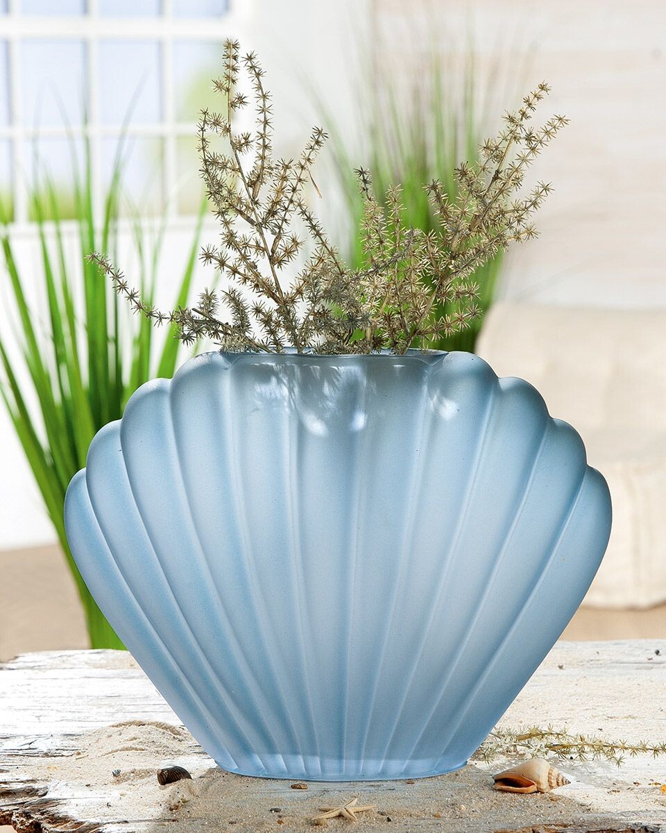 Gilde Skleněná váza Light Blue